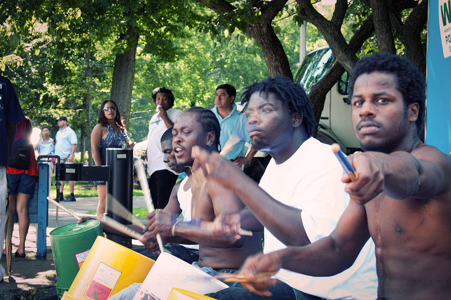 I was at the Taste of Chicago [1] and I came across these wonderful street performers The Chicago Bucket Boys [2].  These guys are amazing percussionists.  I myself played percussion for many years and I was extremely impressed with their talent and stamina during their performance.

Here is a short video of them on YouTube [3].

[1] http://www.explorechicago.org/city/en/supporting_narrative/events___special_events/events/mose/history_of_the_taste.html
[2] http://www.nba.com/bulls/news/bucket_boys.html
[3] http://www.youtube.com/watch?v=tfkIPRhLmKY